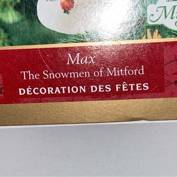 Vintage Hallmark Ornament MAX THE SNOWMEN OF MITFORD 2000 with Box - Picture 3 of 4